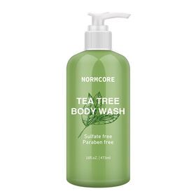 wholesales private label oem Liquid Soap   Mint Remedy Soap Body Wash Perfume Wash & Body Green Tea Tree Peppermint Aloe Vera Sh