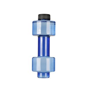 Custom Logo GYM Bottle Sport Water Bottle Dumbbell Shaped Plastic Sports Cup 550ml 2200ml 2600ml