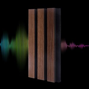 Modern Wooden Design Acoustic Anti Sound Absorption Proofing Acoustic Treatment Wall Panel Slat