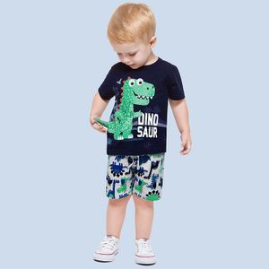 Wholesale Child outfit Kids t- shirt short pants 2 pieces summer toddler boys clothing sets