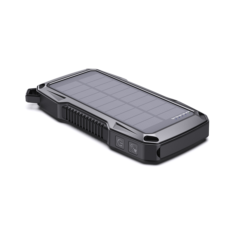 High-Power 10000mAh Power Bank Wireless Charging 22.5W Fast Charge Security Alarm Compass Solar Power Bank  with Charging Cable
