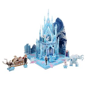 High-Quality Custom 3D Jigsaw Puzzle Puzzle Games for Children OEM  cartoon castle pattern puzzle for kid educational