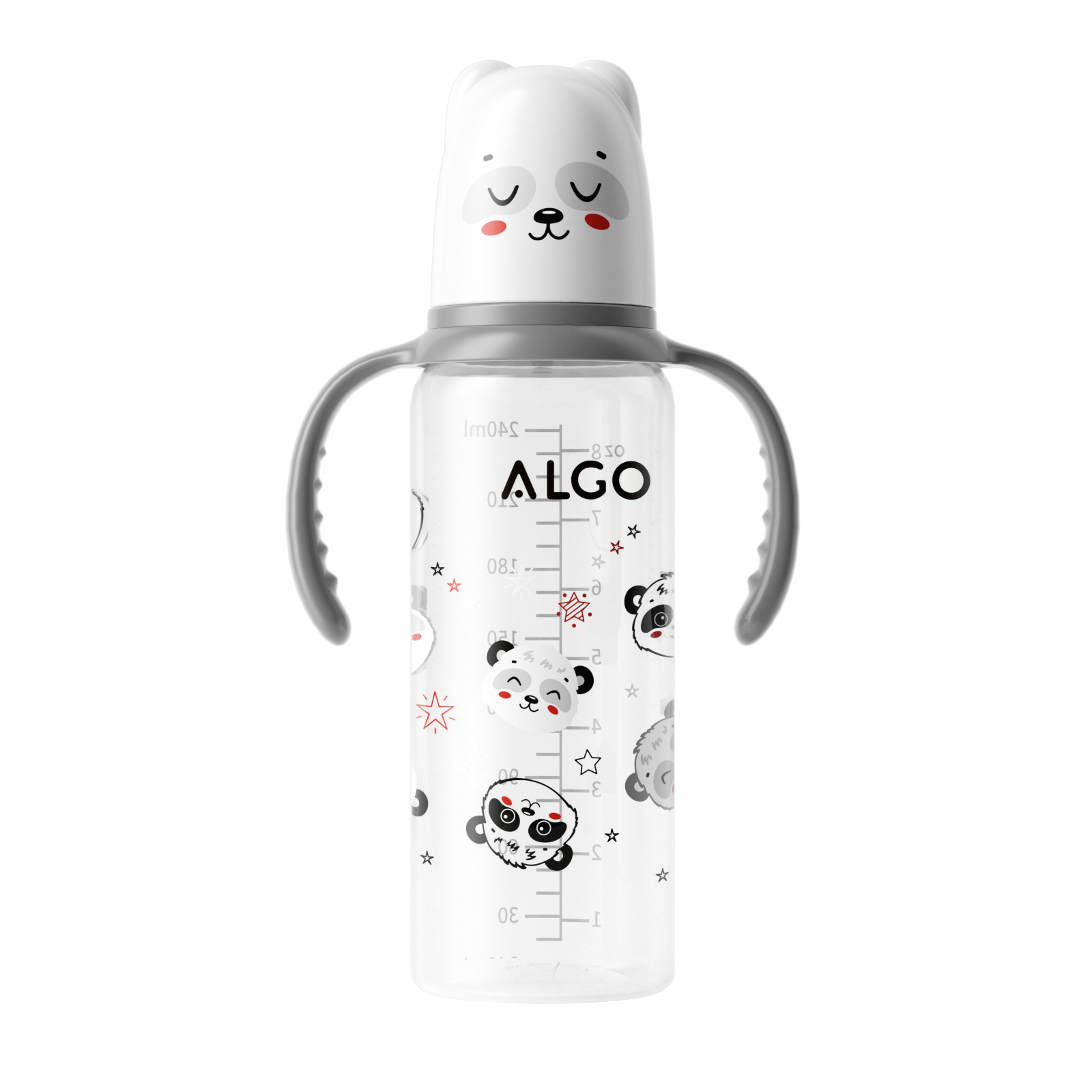 ALGO Wholesale Baby Bottle 8OZ Kids Baby Milk Water Feeding Newborn Baby PP Feeding Bottle