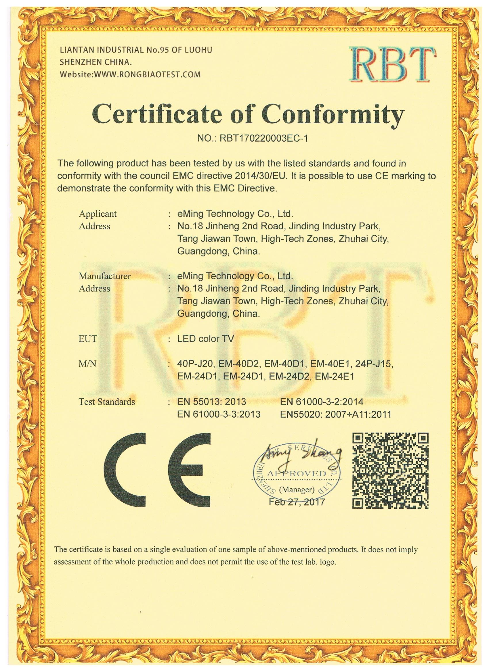 eMing Technology Co. Ltd LED TV
