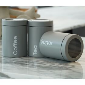 32oz Carbon Steel metal Wholesale Kitchen container with lid Big for tea coffee canisterPopular