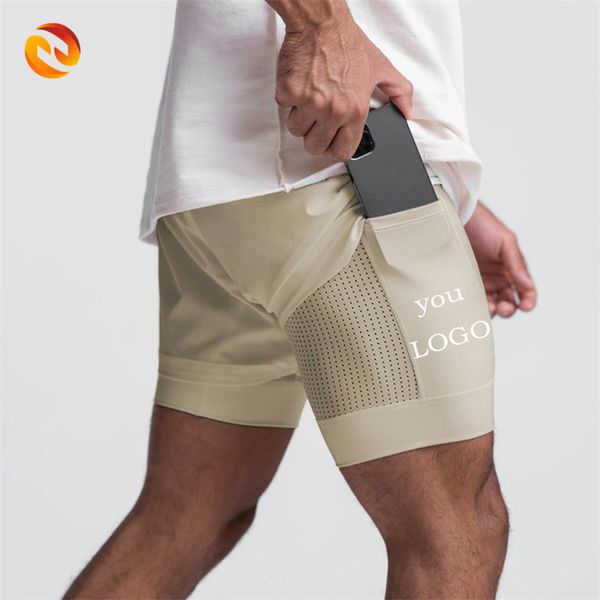 Wholesale Summer Custom Cotton Shorts Fitness Running Workout Shorts Men Workout Gym Scrunch Butt Shorts