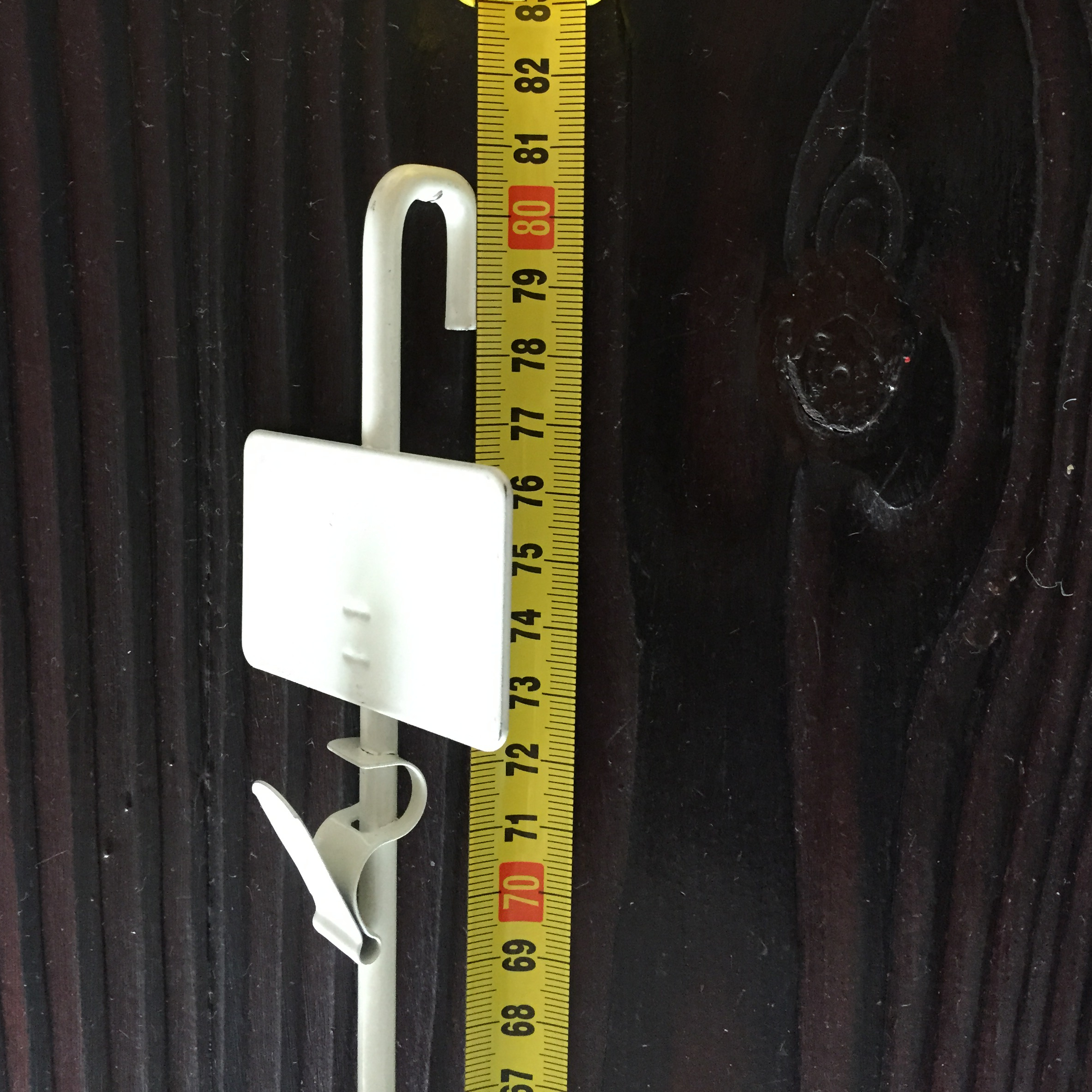 Jiashan Shanghe Display Products Co., Ltd. Heavy duty Metal Merchandising hanging Clip Strip with 12 hooks and label holder