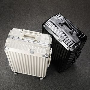 High Quality Business Travel Carry-On Luggage set Aluminum Frame ABS with Spinner Wheel and Metal Logo OEM/ODM Welcome