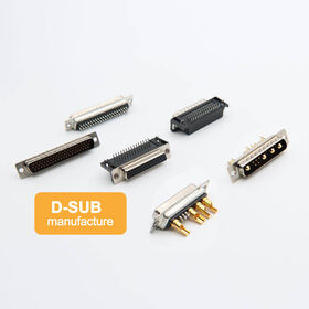 FPIC custom dsub 9 pin connectors mil pcb cable mount vga hood size 1 9 pole dsub 19pin db19 connector with stainless shell