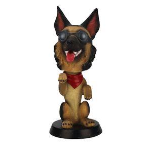 Personality Car Accessories Resin Crafts Shaking Head Dog Custom Design Cute Bobblehead Animal Statue Ornament