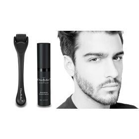 Professional Vergeture Dermaroller 540 Microneedle Titanium Beard Growth Kit Derma Roller For Man Home Use  0.5 MM Needle Size