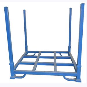 Customated Factory Wholesale Strong Loading Capacity Steel Storage Rack Custom Portable Metal Foldable Stacking Rack