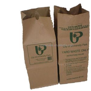 Biodegradable Paper Garden Lawn Leaf trash waste packaging Bag