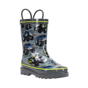 Unisex Child Rain Boot Waterproof Printed High Style Breathable Polyester Rubber Winter Autumn Gardening Work