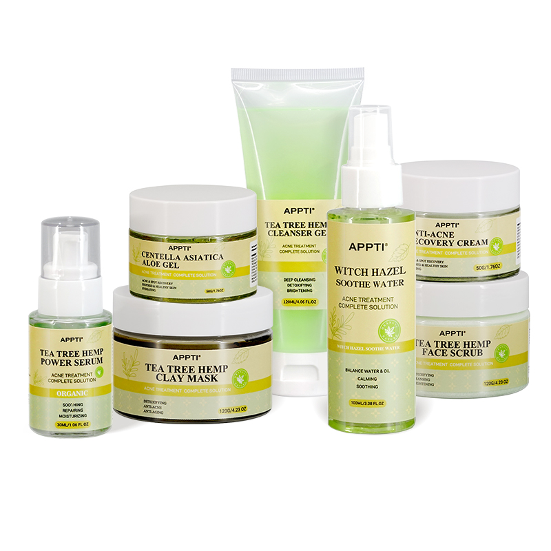 LYW GROUP LIMITED Private Label APPTI Natual Organic Vegan Tea Tree Oil Skin Care Set 100% Pure Tea Tree Oil anti acne oil control Skin Care Set