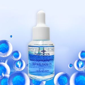 Private Label  Blue Copper Peptide Ghk-cu Serum For Anti Aging face oil