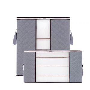 DS3915 Closet Organizer for Blanket Comforter Pillow Bedding Non-woven quilt storage bag Foldable Large Storage Bags For Clothes