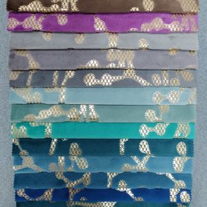 Wholesale Gold Sequin Velvet Fabric Cross-Style Metallic Curtain Material Rolls for Living Room Plain Style