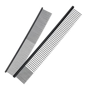 Professional Stainless Steel Dog Grooming Comb Effective Cat Dematting Tool Detangling Pet Comb