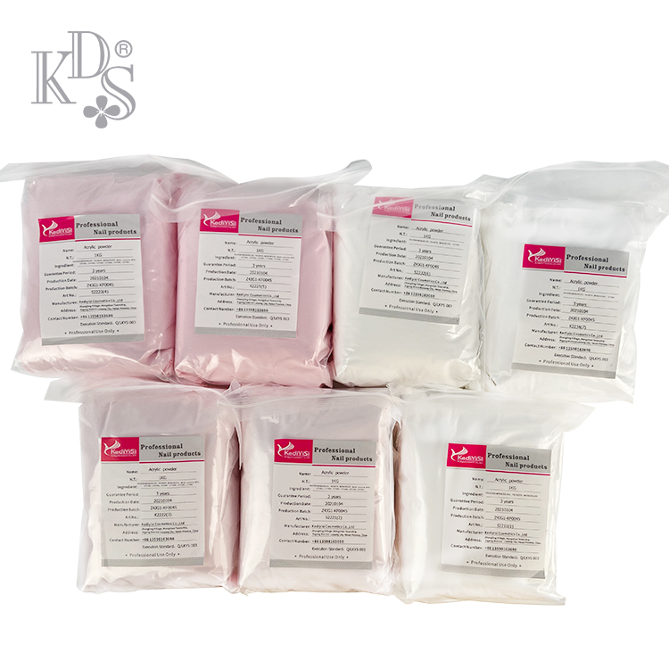 Kediyisi Cosmetics Co.,Ltd KDS promotion pink clear white color nail dipping powder, powder dip nails