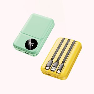 New Design 10000mAh Mobile Charger Power Banks 22.5W Portable LED Display USB & Type-C Input Wholesale For iPhone For Samsung