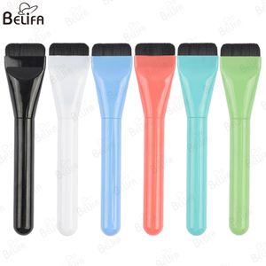 High Quality Liquid Foundation Brush Luxury Portable Flat Shape Single Vegan Face Mask Liquid Foundation Brushes