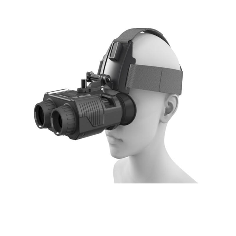 Digital infrared night vision hunting with head mounted night vision binoculars rechargeable batteries 3D hands free binoculars