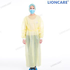 DISPOSABLE ISOLATION GOWN PP 30g for hospital and medical using, ISO9001 factory