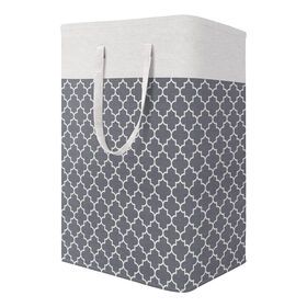 Fabric dirty clothes basket large capacity double handle laundry basket foldable clothes toy storage
