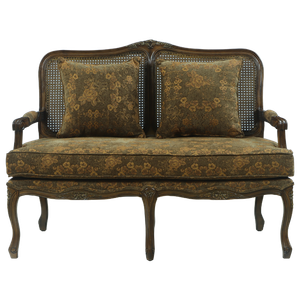 Louis 14 cane back 2 seater sofa European classical sofa French traditional furniture sofa