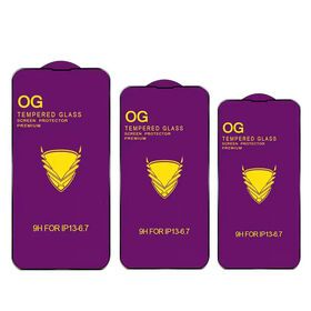 High-definition Anti-glare Brand New Series For Iphone Black Og Golden Armor 9h Curved Tempered Glass Protective Film