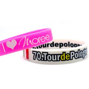 manufacturer custom printed silicone bands promotional rubber wristbands