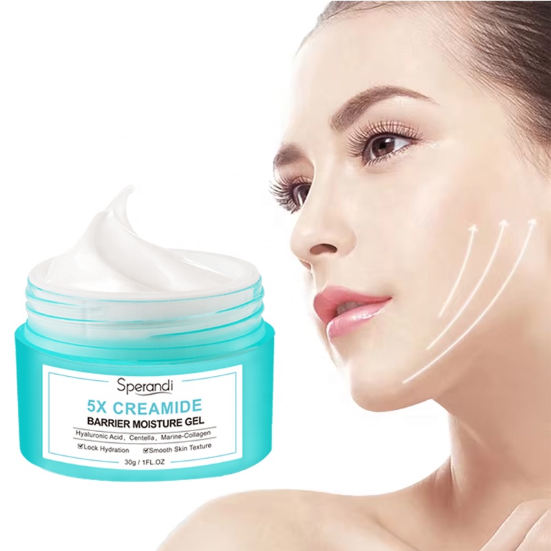 Oem Odm Ceramide Soothing Repairing Face Cream Sensitive Skin Hydrating Moisturizing Nourishing Skin Whitening Cream For Face
