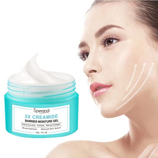 Oem Odm Ceramide Soothing Repairing Face Cream Sensitive Skin Hydrating Moisturizing Nourishing Skin Whitening Cream For Face