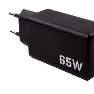 GaN 65W USB Type C Wall Charger Direct Plug in Fast Charging Socket Mobile Phone Travel Adaptor Mini Portable OEM