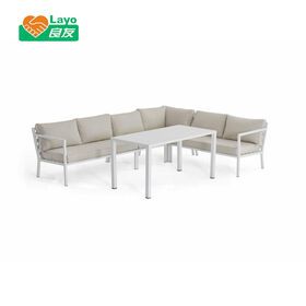 Professional Wholesale Garden Corner Sofa Sets Ootdoor Alum Sofa for Home Yard