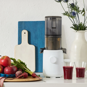 Korean Effortless Batch Juicer, Cold Press Juicer, Fruit and Vegetable Masticating Juicer Extractor