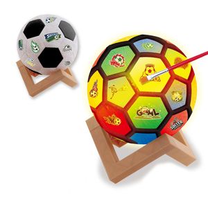 LED light football model diy toy painting kits for kids