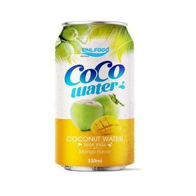 Soft Drink Hot Sale Premium Quality 330ml BNL Coconut Water With Pulp Mango Flavor from Vietnam Supplier Good Choice