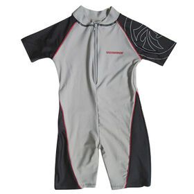 Kid's UV-protective swim wear in overall style