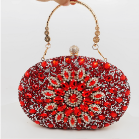 Sunflower Evening Bag, Fashionable Clutch for Parties Evening Dress Accessory Rhinestone Embellished Bag Party Clutch
