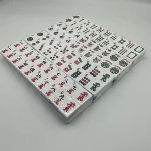 OEM Engraved acrylic Mahjong set 160 tiles American Mahjong Game Set Colorful Acrylic Mahjong