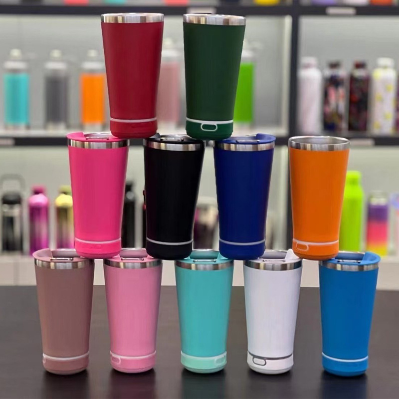Chengdu LiveWater Stainless Steel Products Co.,Ltd High Quality Double Wall Stainless Steel Music Smart Blue Tooth Speaker 16oz Beer Cup Tumbler With Metal Lid And Bottle Opener