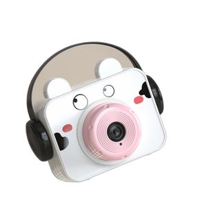 Wholesale Tiktok Hot Sale Cartoon Animal Camera Bubble Machine with Electric Light Music Automatic Bubble Blowing Toys for kids