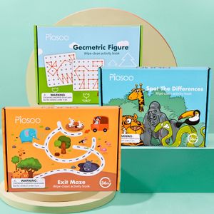 Zhiqu Fun Early Education Toy Pen Dot Drawing Training Card Kindergarten Maze for Teaching Children's Concentration Floor Games
