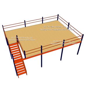 500 Square Meter Mezzanine Storage Steel Shelving Solution Industrial Large Span Warehouse Racking System Van Pallet Rack