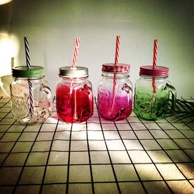 Glass handle cup glass bottle glass jar glass drink cup glass products hotsales