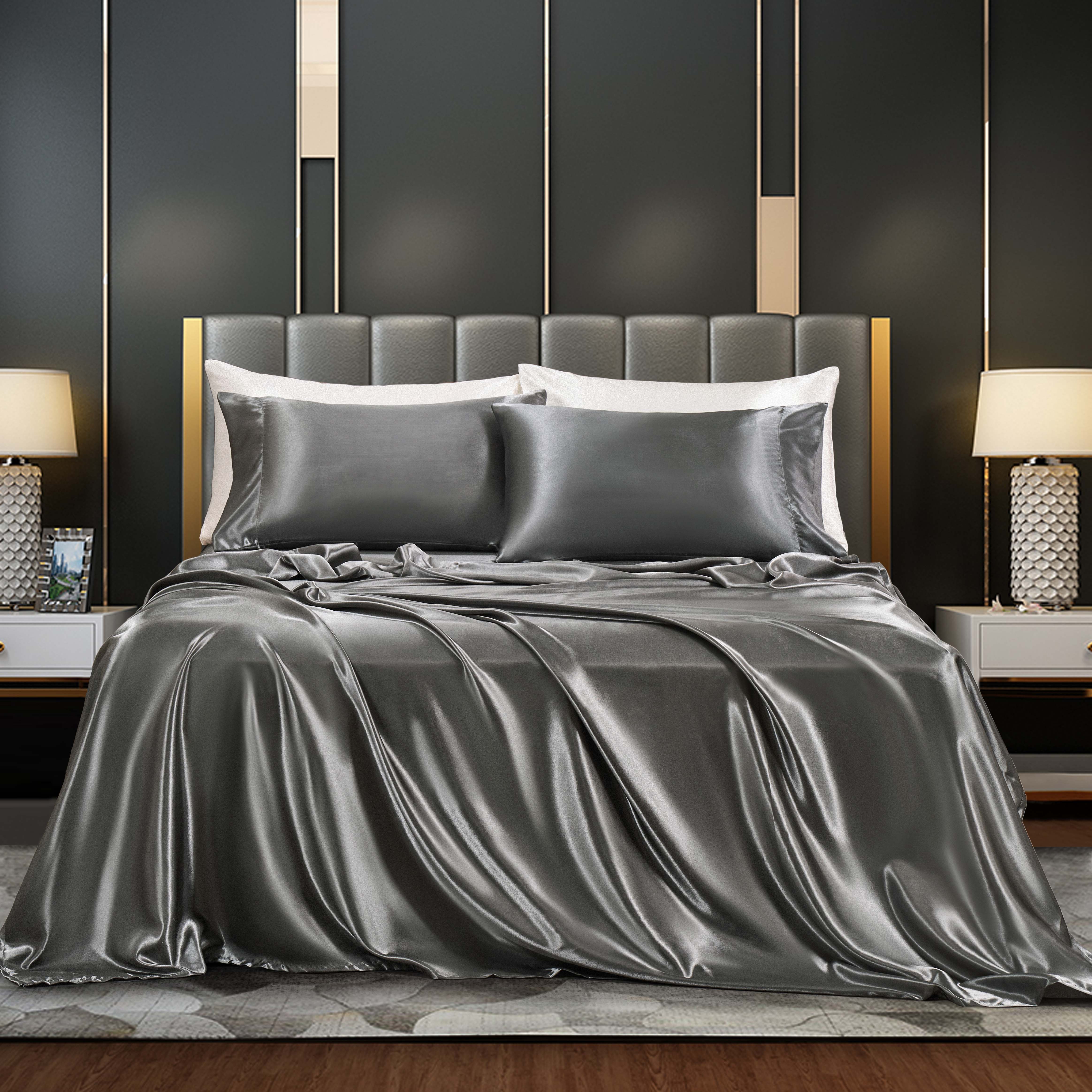 Qingdao Jianfang Textile Co., Ltd. Customized 100% polyester bedding set dubai market polyester solid color flat sheet