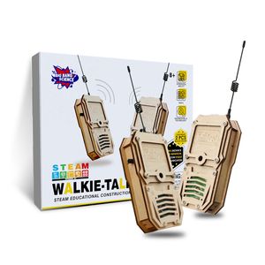 BIG BAND SCIENCE Hand-made DIY Walkie-Talkie STEM Toy For Kids Build Kid Own Intelligent Walkie-Talkie 3D Science Puzzle Toy Set