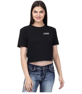 Factory Direct Sale New Arrival Quick Dry Women Half Sleeve Boxy Fit T Shirt Crop Top Fitness Workout Outdoor Gym Wear For Girls